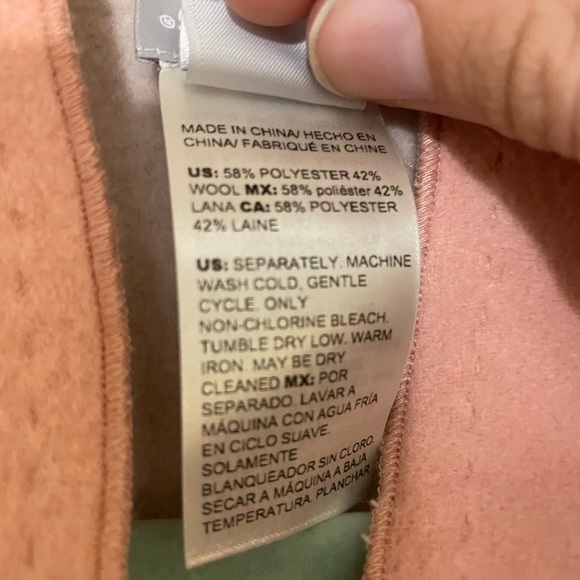 Chico’s Light Pink Wool Blend Cardigan Jacket - Picture 6 of 6